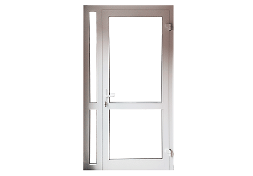 Drzwi zewnętrzne aluminiowe przeszklone sklepowe witrynowe białystok